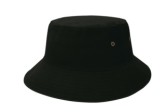 Sandwich Brim Buckt Hat - Black/White  | JCR-4007 E-1089 