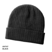 Wool Blend Beanie - Black  | JCR-AH747 E-1910 